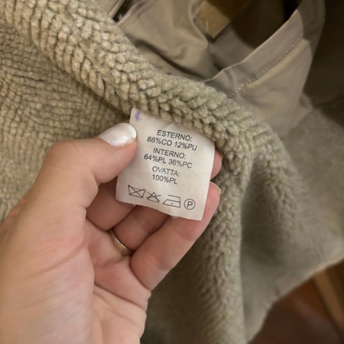 Unisex jacket used, gray and beige, size XL