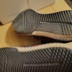 Adidas kids athletic shoes used, size 36.5, black and gray