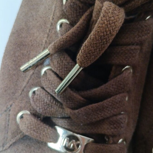 Michael Kors women's sneakers suede used, brown, size 36