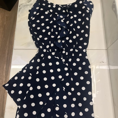 Navy Blue Polka Dot Jumpsuit Paranoia size M like new