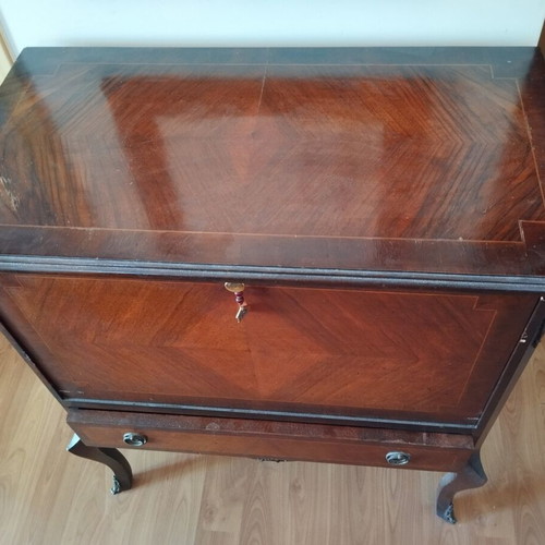 Vintage wooden drinks cabinet bar furniture 1920s