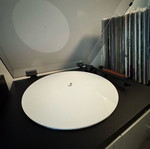 Acrylic Slipmat 12” λευκό glossy 3mm για πικάπ σαν καινούργιο