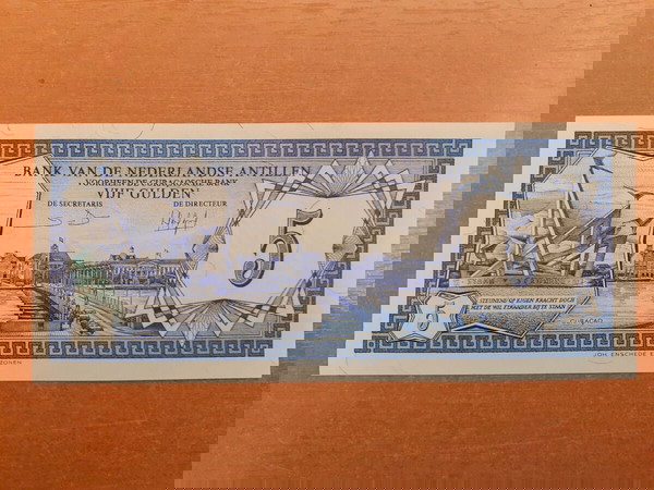 ΟΛΛΑΝΔΙΚΕΣ ΑΝΤΙΛΛΕΣ 5 GULDEN ( 1984 ) NETHERLANDS ANTILLES 5 GULDEN - P# 20 - UNC