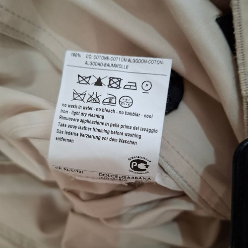 Dolce & Gabbana Tench Coat beige used, size Medium