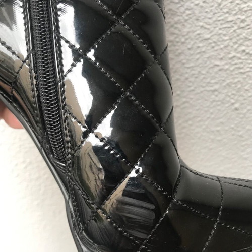 Ioannis high black boots like new, patent leather, size 40