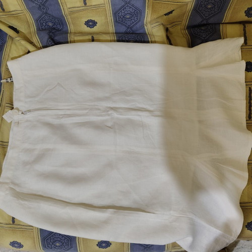 Linen women's skirt like new, white, size M 38 10