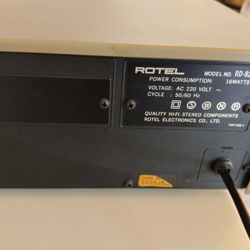 Rotel RD-820 Stereo Cassette Tape Deck used, vintage, playback issue