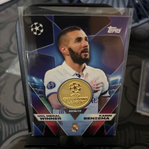 Topps UEFA Champions League Karim Benzema UCL Medal Winner Card 2016/17