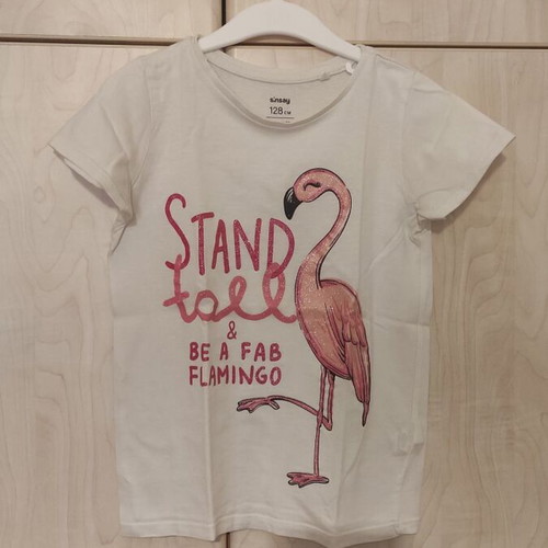 Flamingo blouse 8 years like new, white