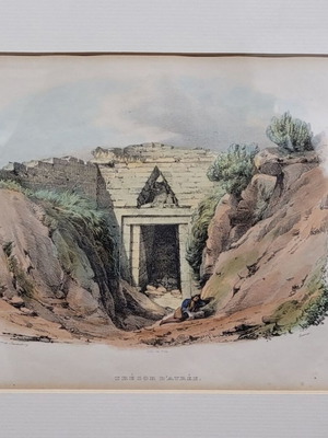 Λιθογραφία "Θησαυρός του Ατρέως" του Otto Magnus von Stackelberg σαν καινούργια