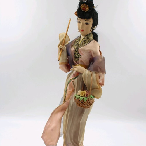Geisha doll handmade 35 cm used