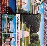  3 Καρτ ποστάλ Γερμανία (Schwetzingen Schlossgarten 1971, Schwetzingen Schloss 1970 & Stuttgart 1992)