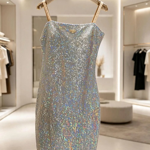 Party dress with shiny effect, elastic, Gone Kanagh special collection, new