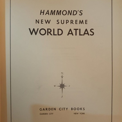 Hammond's World Atlas, 176 pages, Greek