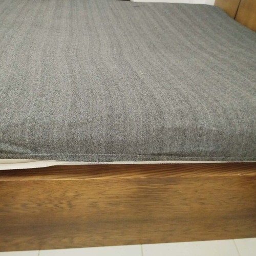 Bed with headboard and nightstands bedroom set