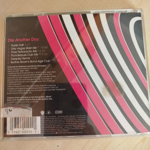 Madonna Die Another Day CD maxi-single 2002 like new, pop