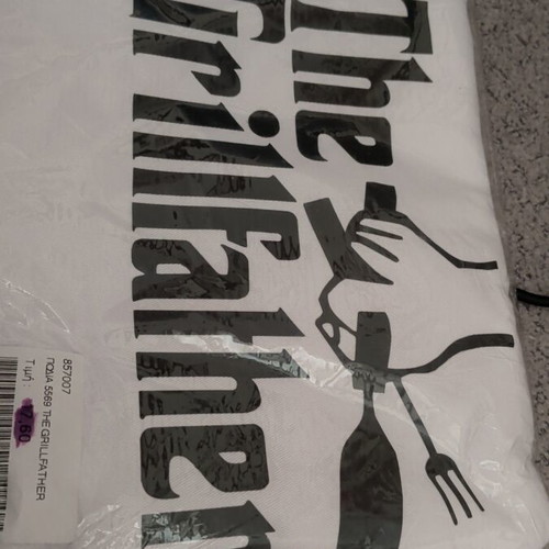 Apron with humorous The Grill Father logo, cotton, new