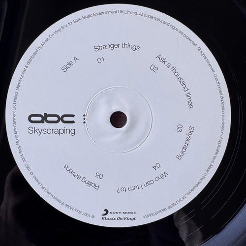 ABC Skyscraping LP remastered 180g 2024, like new, pop