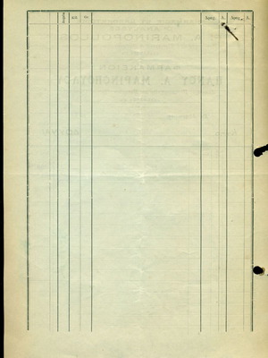 Pharmacy invoice of Panos Marinopoulos 1921 used