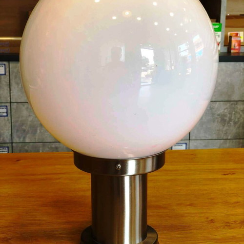 Outdoor Ball Post Lamp Metal