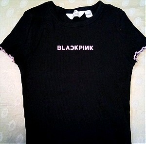 Παιδική κοριτσίστικη κοντομάνικη μπλούζα blackpink