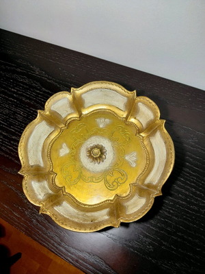 Vintage plate used, 31cm diameter, with crack