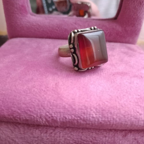 Vintage Italian 925 Silver Rings with Stone, Set or Single, Used