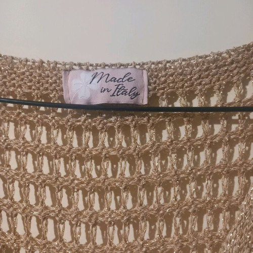 Knitted kaftan beige gold like new