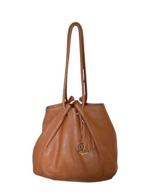 Michael Kors brown leather shoulder bag used