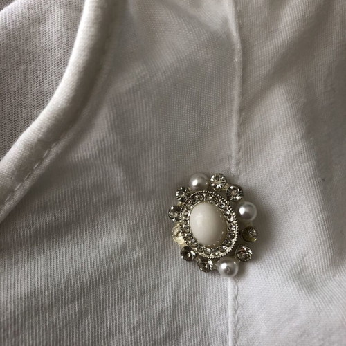 White cotton shirt used, women's size M