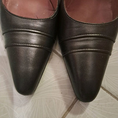 Kalogiropoulos leather pumps size 38 like new, 9cm heel