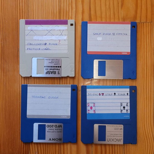 Atari ST games used, 94 floppy disks with classic titles