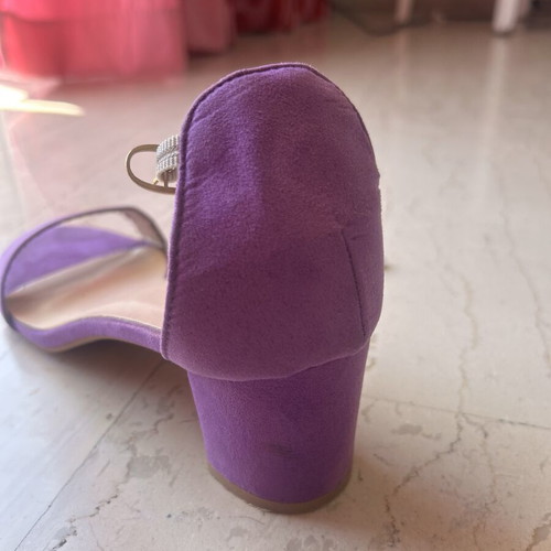 EXMA purple block heel pumps size 41 like new
