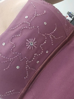 Fuchsia dress like new with medium jacket, size small