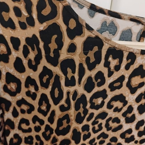H&M leopard viscose dress, size S