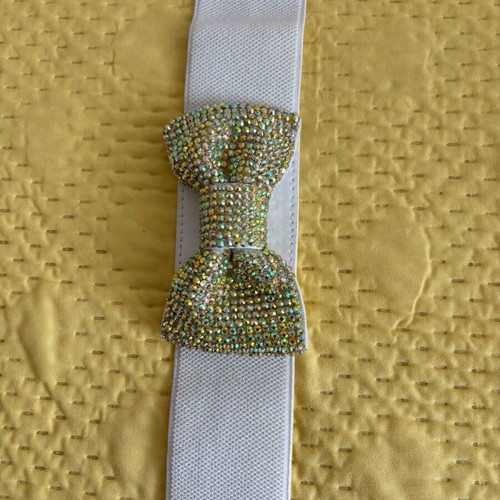 Elastic belt like new, adjustable, white