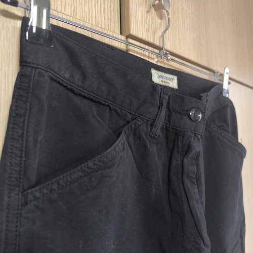 Men's fabric cargo-style pants black size L new