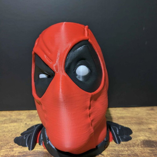 DeadPool bust 3D printed with PLA, new, height 15 cm