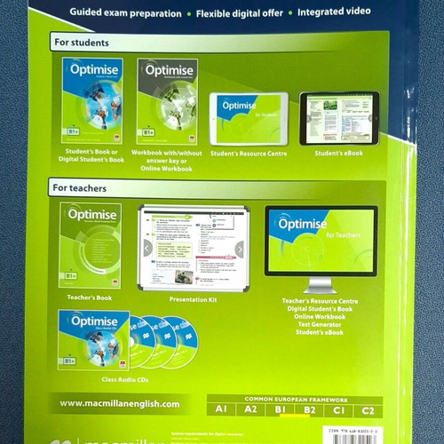 Optimise B1+ Companion new English language book