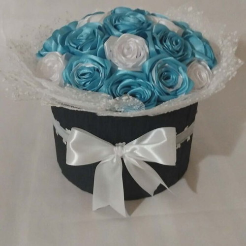 Bouquet of eternal satin roses new