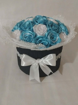 Bouquet of eternal satin roses new