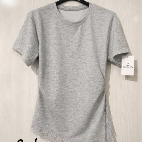 New Collection gray blouse size M new with tags