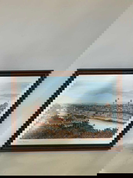 Vintage κάδρο τοίχου εκτύπωση Φλωρεντία Ιταλία 55x76