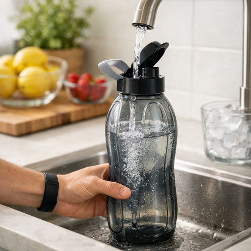 Tupperware water bottle 2L new with spout and handle
