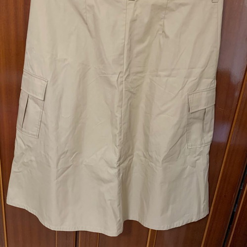 H&M cargo skirt with 2 pockets, beige, size L