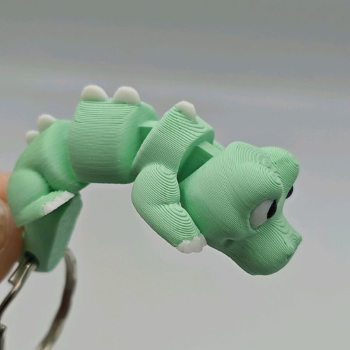 Animal keychains new, set of 6 3D articulated