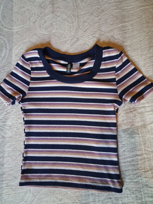 Women's short-sleeve t-shirt new, XS, colorful, H&M