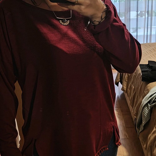 Lipsy London thin sweater brick red like new