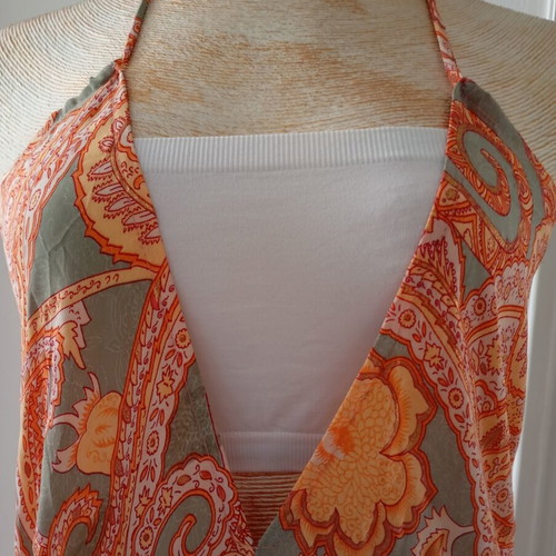 Ble Resort Collection maxi summer dress one size like new, breathable crepe fabric