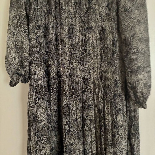 Φόρεμα Mango μακρύ chiffon με snakeskin print, καινούργιο